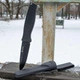 Ніж Ganzo G806BW-BK, сталь 8Cr14, з чохлом, чорний колір - зображення 8