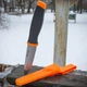Ніж Ganzo G806-OR, сталь 8Cr14, з чохлом, помаранчевий колір - зображення 7