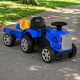 Електротрактор дитячий BAMBI M 6346ER-4 з причепом і пультом, синій (EVA, Bluetooth, MP3) - зображення 3