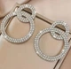 Женские сережки Вечерняя акцентная бижутерия jewelry Серебристые - изображение 4