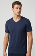 Чоловіча футболка christian berg premium (v-neck), розмір s, темно-синій - изображение 1