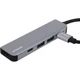 Type-C-Хаб Proove Arc Link 5-in-1 (2xType-C3.0 + 2xUSB3.0 + HDMI) silver (HBAL00010604) - изображение 3