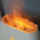 Ультразвуковий зволожувач повітря з ефектом полум'я та підсвічуванням USB 200мл - зображення 7