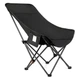 Раскладной комфортный стул MA560 Black с размером 45x93x58см Черный Удобное складное кресло для отдыха и рыбалки - изображение 1