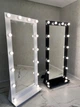 Зеркало в полный рост с подсветкой,подиумом на колесах,187x80см, черный,Mirror-rika - изображение 2