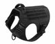 Шлейка для собак Tactical K9, металева пряжка фастекс і система MOLLE, М (62-84 см) Чорний (271М-BLACK) - зображення 1