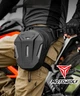 Мотоциклетна сумка на пояс жорсткий корпус EVA водостійка MOTOWOLF колір чорний (00055) - зображення 3