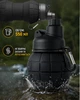 Складна силіконова пляшка для води Kettle 550 мл з карабіном (чорна) - зображення 2