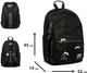 Рюкзак школьный YES TS-47L Fine 45х32х19 см Black (5056574460622) - изображение 3