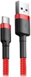 Кабель Baseus Cafule Series Cable USB to Type-C 3A 1m CATKLF-B09 Red+Red - зображення 2