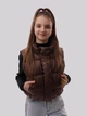 Жилетка для девочки подростка 152 Темно-коричневий VK-TEX (705783-152) - изображение 2