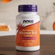 Витамин D-3 для иммунитета Vitamin D-3 Now Foods 50 мкг 2000 МЕ 120 гелевых капсул - изображение 1