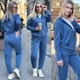 Жіночий спортивний костюм "Люкс-Комфорт" блакитний 58 - изображение 8