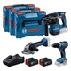 PRO набір з 3 інструментів BOSCH 18V: GSR + GBH + GWS + 2x GBA 5.0 Ah + GAL 18V-40(0615A5009G) - зображення 1