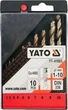 Набір кобальтових свердел по металу YATO YT-41603 Co-HSS 1-10 мм 10 шт - зображення 2