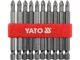 Насадки викруткові YATO : "Philips" PН2 x 75 мм. HEX 1/4". 10 шт - изображение 1