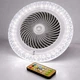 LED лампа-вентилятор 2 в 1 E27 5 лопатей з пультом дистанційного керування таймер LED підсвічування 30 Вт (LC0005) - зображення 6