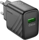 Сетевое зарядное устройство Hoco CS21A Rich single port QC3.0 charger Black (6942007609883) - изображение 4