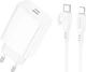 Сетевое зарядное устройство с кабелем Borofone BA21A Pro Long journey single port PD20W charger set (C to iP) White (6941991111419) - изображение 1