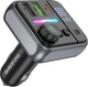 Автомобильное зарядное устройство с FM-модулятором Borofone BC50 Ascenso PD20W+QC3.0 car BT FM transmitter Black (6941991115257) - изображение 3