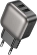 Мережевий зарядний пристрій Borofone BAS51A Absolute dual-port charger Black (6941991116100) - зображення 1