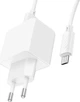 Мережевий зарядний пристрій з кабелем Hoco CS11A Ocean single port charger set (Micro) White (6942007603591) - зображення 3