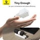 Мережевий зарядний пристрій Baseus Palm Fast Charger 1C 20W EU Moon White (P10111602213-00) - зображення 12