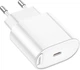 Мережевий зарядний пристрій Hoco C109A (PD20W) Fighter single port PD20W charger White (6942007656658) - зображення 4