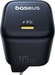Мережевий зарядний пристрій Baseus PicoGo GaN Fast Charger 1C 45W EU Cosmic Black (P10176800123-00) - зображення 5