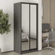 Шкаф-купе двухдверный MebelStar Стандарт BG 2 Зеркала 90x60x210 см Антрацит (MBS-11226) - изображение 1