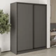 Шкаф-купе двухдверный MebelStar Стандарт BG 2ДСП 160x45x210 см Антрацит (MBS-10828) - изображение 1