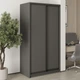 Шкаф-купе двухдверный MebelStar Стандарт BG 2ДСП 110x45x210 см Антрацит (MBS-10823) - изображение 1