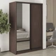 Шкаф-купе двухдверный MebelStar Стандарт BG ДСП/Зеркало 140x45x210 см Дуб ристрето (MBS-11024) - изображение 1