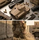 Универсальная тактическая пластиковая кобура Cytac Mega-Fit для пистолетов Форт 17, Glock, CZ, Beretta, Sig Sauer под правую руку (цвет Песочный) - изображение 2