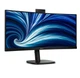 Монітор вигнутий 34" Philips 34B2U3600CH/00, Black - зображення 2