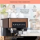 Кофеварка KLARSTEIN Arabica Comfort сенсорная панель 1350 Вт 20 бар 1,8 л Бронзовая (10041524) - зображення 5