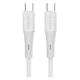 Кабель Earldom EC-185C-C USB-C to USB-C PD 60W 1m White (USB-000688) - изображение 1