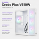 Корпус для компьютера 2E GAMING Credo Plus V510W Mid Tower mini-ITX/micro-ATX без БП Белый (2E-V510W) - изображение 2