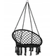 Качеля гамак Macrame большой, гамак плетений, цвет черный - изображение 4
