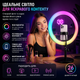 Кільцева світлодіодна кольорова лампа RGB LED MJ26 селфі кільце 26 см - изображение 2