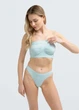Жіночий безшовний топ з мікрофібри Giulia BANDO L/XL Green-mint, топ бандо, без бретелей - зображення 3
