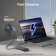 Мультипортовий USB-C адаптер UGREEN Revodok 9-в-1 Gray (HDMI 4K/60Hz, RJ45, PD 100W, SD/TF) - зображення 6