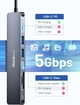 USB-C хаб 7 в 1 HDMI 4K, PD 100W і кардридер dockteck - изображение 4