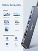 USB-C хаб 7 в 1 HDMI 4K, PD 100W і кардридер dockteck - изображение 7