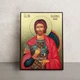 Именная икона Святой Иоанн Воин 14 × 19 см - изображение 1