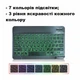 Чехол-клавиатура с подсветкой для Apple iPad 7 / iPad 8 / iPad 9 (10.2") укр раскладка розовый (004121) - изображение 4