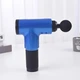 Вибрационный массажер для тела Fascial Gun синий с аккумулятором 4 насадки 6 режимов 24х24,5х51 см - изображение 7