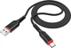 Кабель Hoco X59 USB to Type-C 3A, 1 м, nylon, TPE connectors Black (6931474744920) - зображення 4