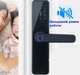 Умный Bluetooth Smart кодовый замок Finger Lock со сканером отпечатка пальца для дверей Черный (075z) - изображение 5