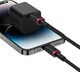 Кабель Baseus Dura Series Fast Charging Cable Type-C to iP 20W 2 м Red-Black (P10377800U01-03) - зображення 6